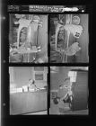 Man sitting behind desk; Group going on trip (4 Negatives) (January 13, 1958) [Sleeve 18, Folder a, Box 14]